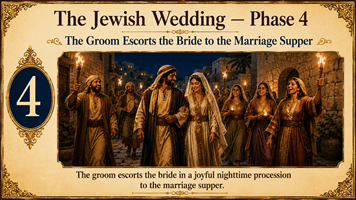 Groom Escorts the Bride