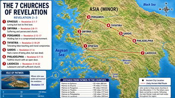 Map of 7 Churches